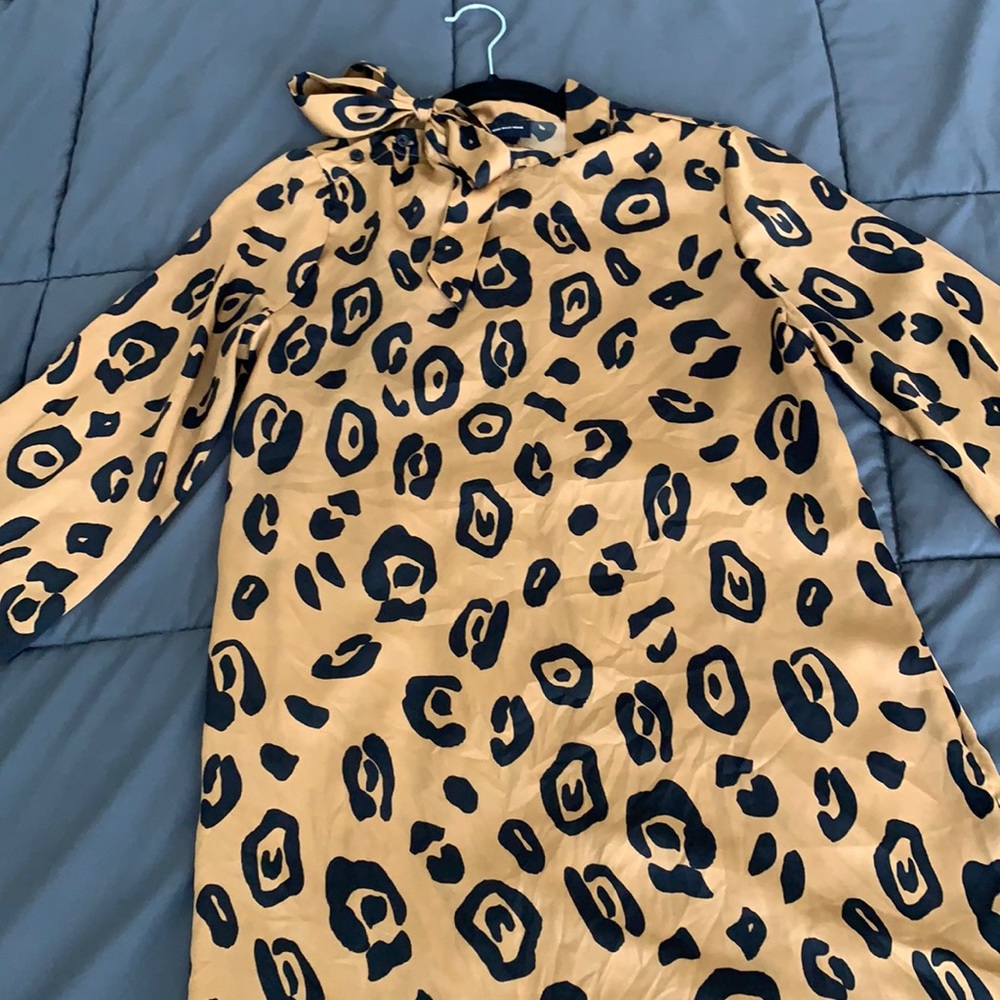 Animal print mini dress